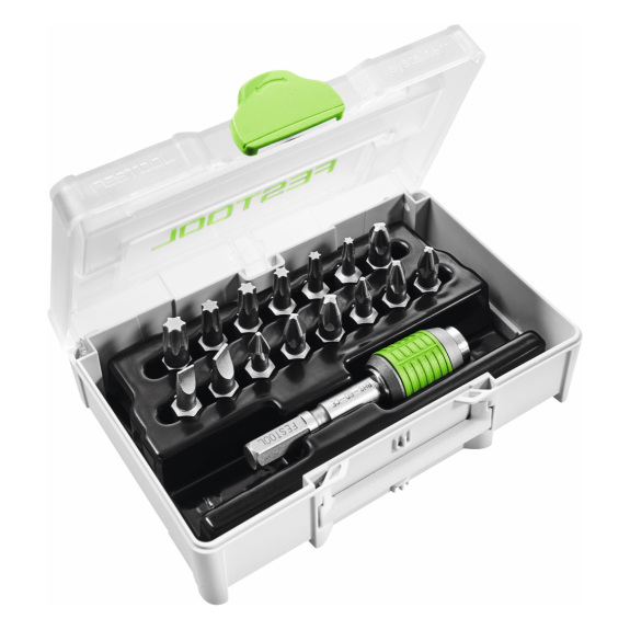 Festool SYS3 XXS CE-MX BHS 60 Bit-Set FastFix + Mini-Systainer Phillips / Pozidriv / Schlitz / Torx - 16 Stück (205822)-Beschreibung lesen