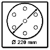 Festool Interface Pad IP STF D220/48-LHS 2 225 1 Stk. ( 205418 ) 220 mm für Langhalsschleifer PLANEX LHS 2 225 EQ (I)
