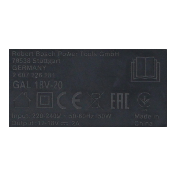 Bosch GAL 18V-20 Ladegerät 2Ah 10,8 - 18V (2607226281)-Beschreibung lesen