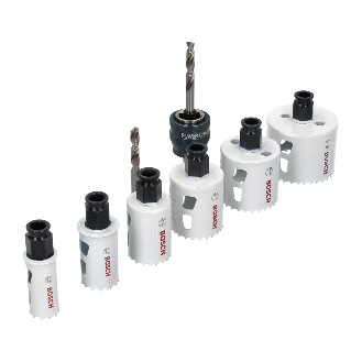 Bosch Lochsägen-Set Progressor for Wood and Metal, 9-teiliges Elektrikerset, 22-64 mm (2 608 594 187)-Beschreibung lesen