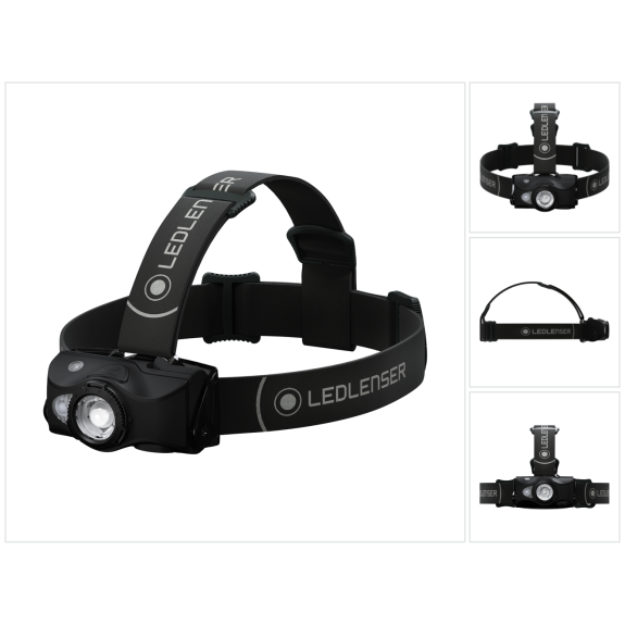 Ledlenser MH8 LED Stirnlampe 600 lm IPX4 Schwarz ( 502156 ) + 1x Akku + 1x Ladekabel-Beschreibung lesen