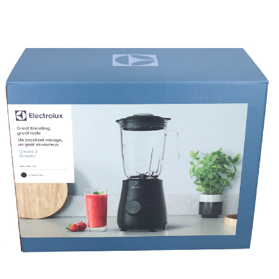 Electrolux E3TB1-4GG Standmixer 500W 1,5 l Schwarz mit TruFlow-Klingen (910003634)-Beschreibung lesen