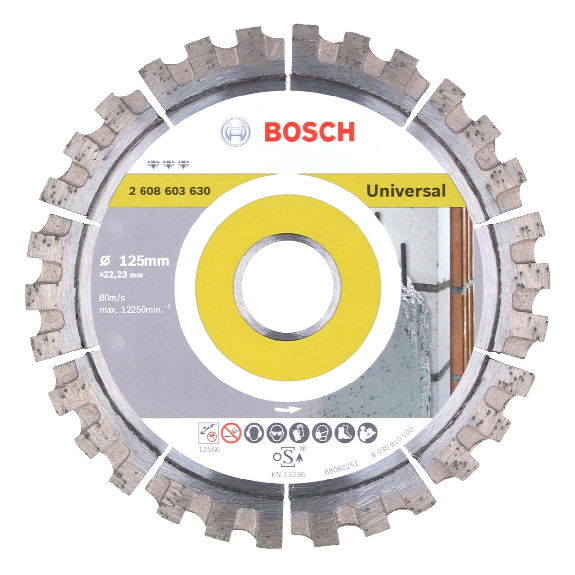 Bosch Best for Universal Diamanttrennscheibe 125 x 22,23 mm (2608603630)-Beschreibung lesen
