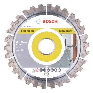 Bosch Best for Universal Diamanttrennscheibe 125 x 22,23 mm (2608603630)-Beschreibung lesen