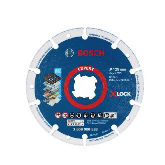 Bosch X-LOCK Diamanttrennscheibe 125 x 22,23 mm (2608900533) Expert Für X-LOCK Winkelschleifer-Beschreibung lesen