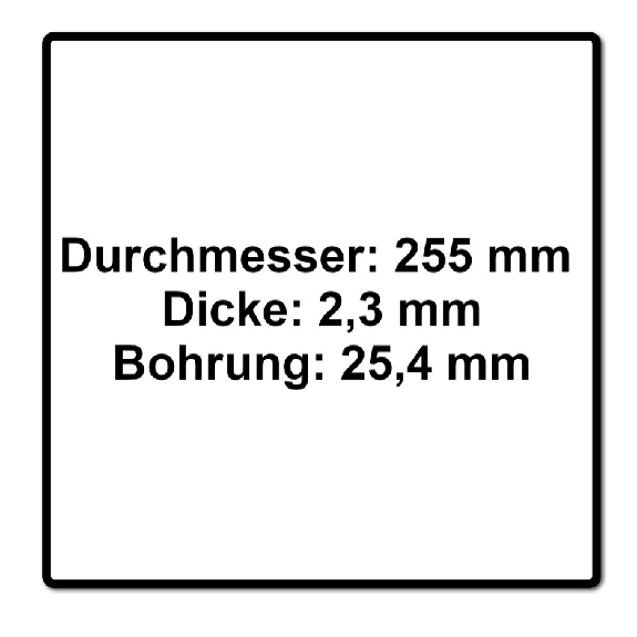 Metabo Dickichtmesser 3 flügelig für Freischneider ( 628432000 ) 255 x 2.3 x 25.4 mm-Beschreibung lesen