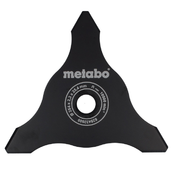 Metabo Dickichtmesser 3 flügelig für Freischneider ( 628432000 ) 255 x 2.3 x 25.4 mm-Beschreibung lesen