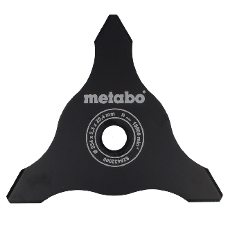 Metabo Dickichtmesser 3 flügelig für Freischneider ( 628432000 ) 255 x 2.3 x 25.4 mm-Beschreibung lesen