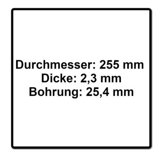 Metabo Dickichtmesser 3 flügelig für Freischneider ( 628432000 ) 255 x 2.3 x 25.4 mm-Beschreibung lesen