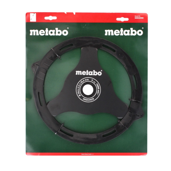 Metabo Dickichtmesser 3 flügelig für Freischneider ( 628432000 ) 255 x 2.3 x 25.4 mm-Beschreibung lesen