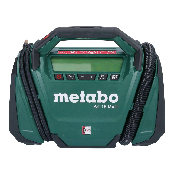 Metabo AK 18 Multi Akku-Kompressor 18 V 11 bar Solo (600794850) - ohne Akku, ohne Ladegerät-Beschreibung lesen