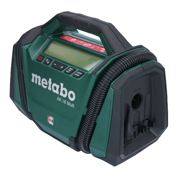 Metabo AK 18 Multi Akku-Kompressor 18 V 11 bar Solo (600794850) - ohne Akku, ohne Ladegerät-Beschreibung lesen