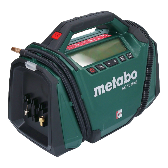 Metabo AK 18 Multi Akku-Kompressor 18 V 11 bar Solo (600794850) - ohne Akku, ohne Ladegerät-Beschreibung lesen