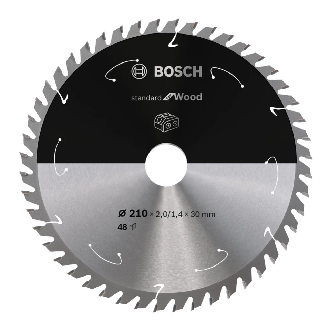 Kreissägeblatt Standard for Wood Bosch Professional 210 x 30 x 1,7 mm 48 Zähne (2608837714)-Beschreibung lesen