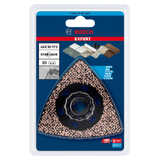 Bosch EXPERT Starlock Carbide Schleifplatte Multimaterial AVZ90RT2 1Stk (2 608 900 045)-Beschreibung lesen