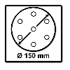 Festool Schleifteller ST-STF D150/MJ2-FX-H-HT 150 mm FastFix hart ( 202463 ) - neue Version von ( 496149 )