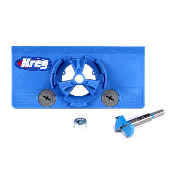 KREG Concealed Hinge Jig Bohrschablone für Topfscharniere Ø 35 mm ( KHI-HINGE ) für Möbelbau und Schranktüren-Beschreibung lesen