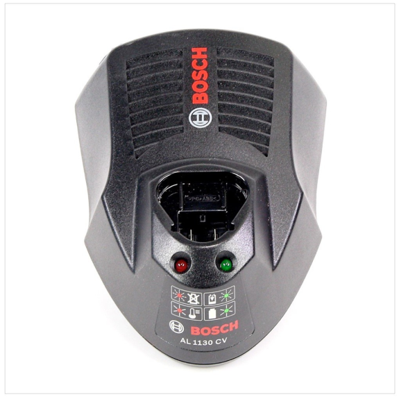 Bosch AL 1130 CV Schnellladegerät für 10,8 V Li-Ion Akku (2607225134)-Beschreibung lesen