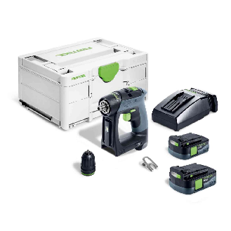 Festool CXS 12 2,5-Plus Akku-Bohrschrauber 12 V 30 Nm Brushless (576864) + 2x Akku 2,5 Ah + Ladegerät + Systainer-Beschreibung lesen