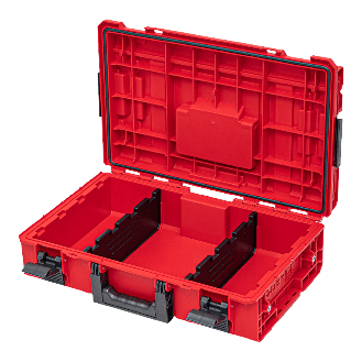 Qbrick System ONE 200 2.0 Vario RED ULTRA HD Custom Modularer Werkzeugkoffer Organizer 585 x 385 x 190 mm 15,4 l stapelbar-Beschreibung lesen