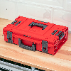 Qbrick System ONE 200 2.0 Vario RED ULTRA HD Custom Modularer Werkzeugkoffer Organizer 585 x 385 x 190 mm 15,4 l stapelbar