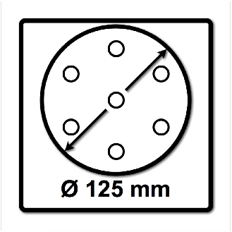 Festool Schleifteller ST-STF D125/8 FX-H FastFix 125 mm hart ( 492127 )-Beschreibung lesen