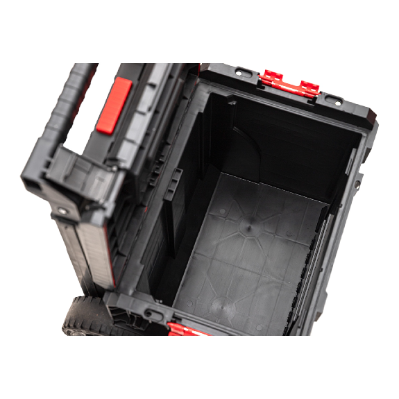 Qbrick System PRO Cart 2.0 Plus stapelbar 490 x 415 x 660 mm 29 l IP54 abnehmbarer doppelter Teleskopgriff-Beschreibung lesen