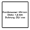 Metabo Grasmesser 4 flügelig für Freischneider ( 628433000 ) 254 x 1,5 x 25,4 mm