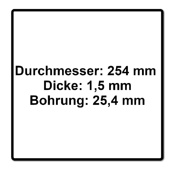 Metabo Grasmesser 4 flügelig für Freischneider ( 628433000 ) 254 x 1,5 x 25,4 mm-Beschreibung lesen