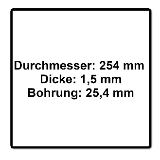 Metabo Grasmesser 4 flügelig für Freischneider ( 628433000 ) 254 x 1,5 x 25,4 mm-Beschreibung lesen