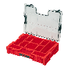 Qbrick System PRO Organizer 300 ROT ULTRA HD stapelbar 452 x 358 x 110 mm 9 l IP54 mit 8 Einsätzen