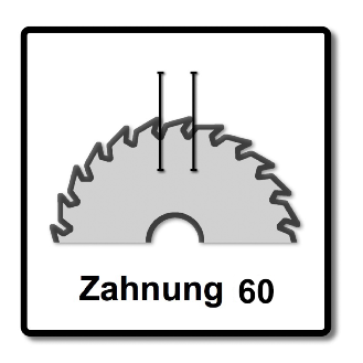 Festool Universal Sägeblatt W60 260 x 2,5 x 30 mm ( 494604 ) für Kapp Zugsäge KS 120 und KS 88-Beschreibung lesen
