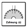 Festool Universal Sägeblatt W60 260 x 2,5 x 30 mm ( 494604 ) für Kapp Zugsäge KS 120 und KS 88