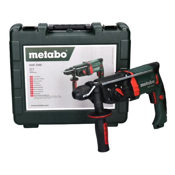 Metabo KHE 2445 Marteau combiné 800 W 2,4 J SDS plus + Coffret (601709500)-Leer más