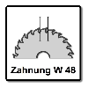 Festool Feinzahn Kreissägeblatt HW 190 x 2,4 mm xFF W48 190 mm 48 Zähne FastFix ( 492050 )