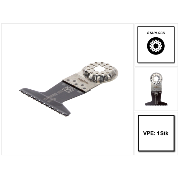 FEIN E-Cut Precision Starlock Sägeblatt 50 x 65 mm 1 Stück ( 63502230210 ) HCS-Stahl-Beschreibung lesen