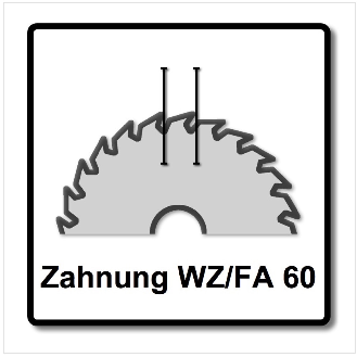 Festool Spezial Kreissägeblatt HW 216 x 30 x 2,3 mm WZ/FA60 216 mm 60 Zähne ( 500123 )-Beschreibung lesen