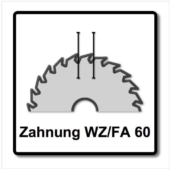 Festool Spezial Kreissägeblatt HW 216 x 30 x 2,3 mm WZ/FA60 216 mm 60 Zähne ( 500123 )-Beschreibung lesen