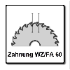 Festool Spezial Kreissägeblatt HW 216 x 30 x 2,3 mm WZ/FA60 216 mm 60 Zähne ( 500123 )