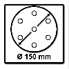 Festool STF D150/48 Rubin2 Schleifscheiben RU2/50, P80, 150 mm / 50 Stück ( 575188 ) - neue Version von 499119