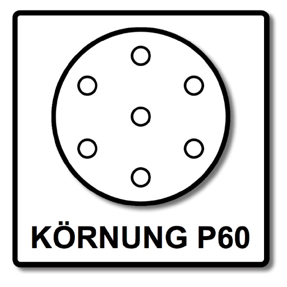 Festool Rubin 2 STF D125/8 P60 RU2/50 Schleifscheibe 125 mm P60 für RO 125, ES 125, ETS 125, ETSC 125, ETS EC 125, LEX 125, 50.-Beschreibung lesen