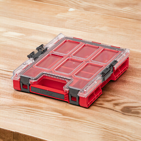 Qbrick System ONE Organizer M ROT ULTRA HD Organizer 365 x 265 x 77 mm 2,5 l stapelbar IP66-Beschreibung lesen