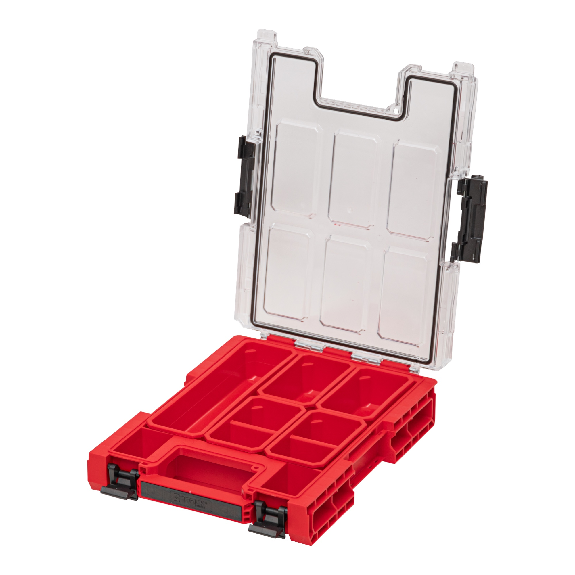 Qbrick System ONE Organizer M ROT ULTRA HD Organizer 365 x 265 x 77 mm 2,5 l stapelbar IP66-Beschreibung lesen