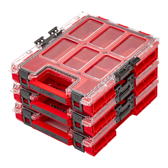 Qbrick System ONE Organizer M ROT ULTRA HD Organizer 365 x 265 x 77 mm 2,5 l stapelbar IP66-Beschreibung lesen