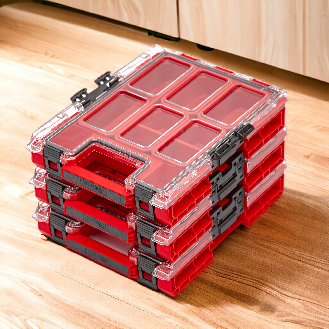 Qbrick System ONE Organizer M ROT ULTRA HD Organizer 365 x 265 x 77 mm 2,5 l stapelbar IP66-Beschreibung lesen
