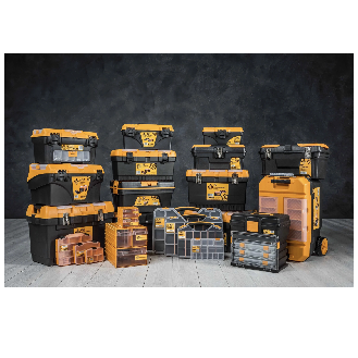 FORTE Tools K-31 Aufbewahrungsbox in 13,5x11,2x6 cm, Schubladenbox, Transparent, Kunststoff, mit 2 Schubladen, kombinierbar.-Beschreibung lesen