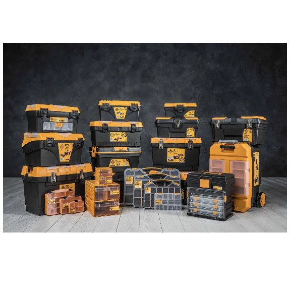 FORTE Tools K-31 Aufbewahrungsbox in 13,5x11,2x6 cm, Schubladenbox, Transparent, Kunststoff, mit 2 Schubladen, kombinierbar. FORTE Tools K-31 Aufbewahrungsbox in 13,5x11,2x6 cm, Schubladenbox, Transparent, Kunststoff, mit 2 Schubladen, kombinierbar.-Beschreibung lesen