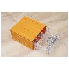 FORTE Tools K-31 Aufbewahrungsbox in 13,5x11,2x6 cm, Schubladenbox, Transparent, Kunststoff, mit 2 Schubladen, kombinierbar.