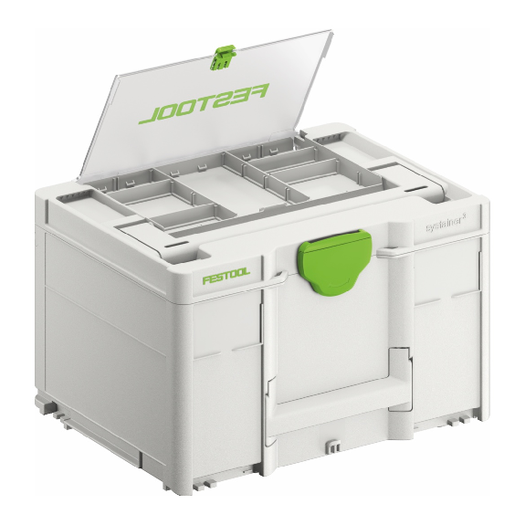 Festool SYS3 DF M 237 Systainer Werkzeugkoffer mit Deckelfach 396 x 296 x 237 mm 21,4 l koppelbar (577348)-Beschreibung lesen
