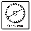 Festool Kreissägeblatt Laminate/HPL HW 160 x 1,8 x 20 TF52 ( 205554 ) für Tauchsägen TS 55 F, TSC 55 K & Handkreissägen HK 55, HKC 55
